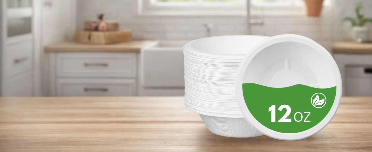 12OZ bagasse bowls