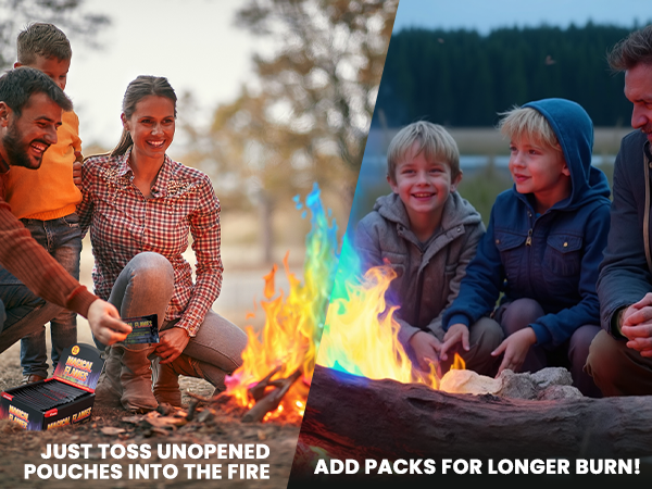 fire color changing packets fire pit