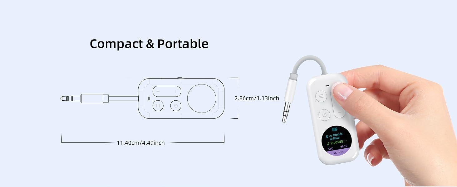 bluetooth adapter with display