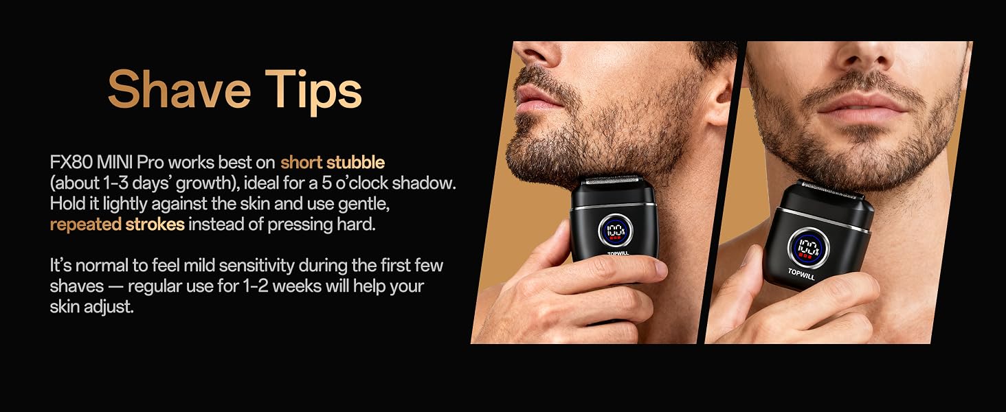 Hold it lightly against the skin and use gentle, repeated strokes instead of pressing hard.
