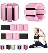 Pilates Wrist and Ankle Weights for Women - Adjustable Weighted Bangles for Men, 2 lbs Weighted A...