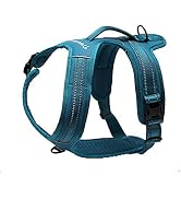 TRUE LOVE Reflective Dog Harness with Handle Soft Padded No-Pull Pet Vest, Durable Oxford Outer L...