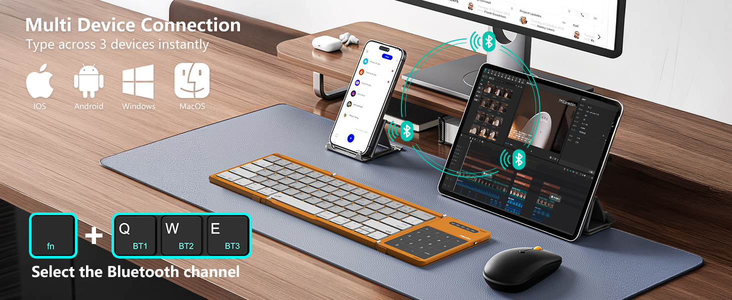foldable bluetooth keyboard
