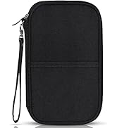 TOPBAG Rfid Passport Holder Family, Zippered Passport Holder Wallet Waterproof Bag, Travel Docume...