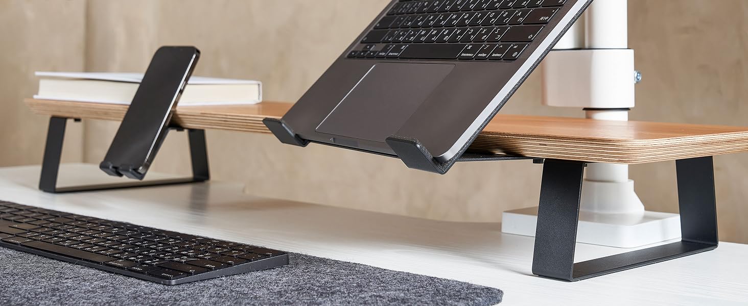 stand monitor desk riser shelf computer wooden laptop screen desktop stands