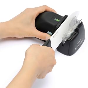Easy to use user-friendly guides and assist rollers for controlled sharpening