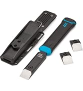 OX Pro 1" Replaceable Tip Wood Chisel with Sheath - Full Tang, Extra Tips | Holster Mounts to Too...