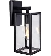 LIT-PaTH Outdoor Wall Lantern, Wall Sconce as Porch Lighting Fixture, E26 Medium Base Max 60W, An...
