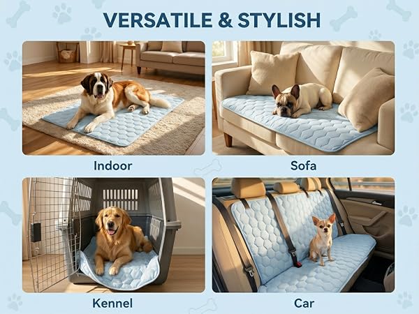 Dog Cooling Mat for Large Dogs,Washable Self Cooling Pet Pad with Non Slip Bottom