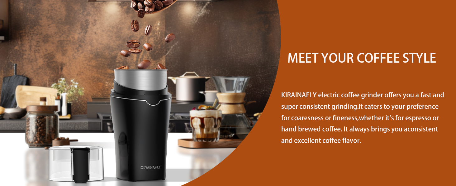 electric coffee grinder silver