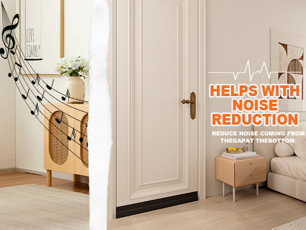 OXRQ Door Draft Stopper for Bottom of Door SOLUTION TO HELPS WITH NOISE REDUCTION REDUCE