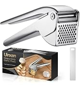 Uinxan Garlic Press - 304 Stainless Steel Heavy Duty Mincer & Crusher | Large Hopper for Garlic &...