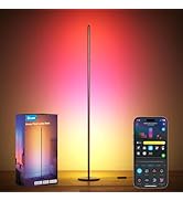 Govee RGBIC Floor Lamp Basic, LED Corner Lamp Compatible with SmartThings, Alexa, and Matter, Sma...
