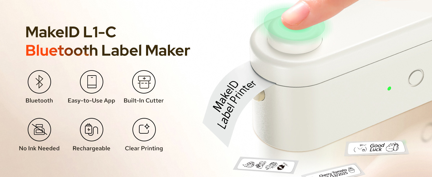 makeid l1 label maker machine tape mini small
