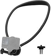 Raywowo Action Camera Neck Mount with Wider Chest Strap, Hands-Free POV Vlogging Body Mount for G...