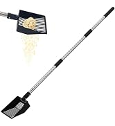 KeFanta Cat Litter Scoop, 41in Metal Kitty Poop Scooper for Litter Box, Heavy Duty Stainless Stee...