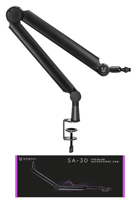 Sensic SA-30 microphone boom arm for gaming, streaming, working from home