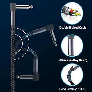guitar patch cables with extreme durability