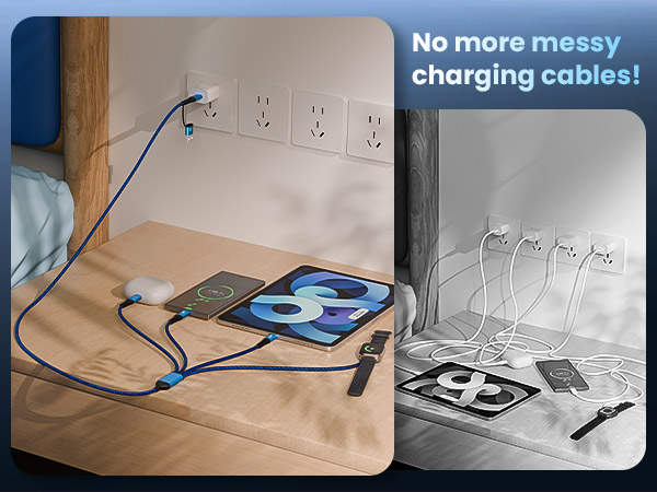 No more Messy charging Cables!