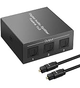 Y.D.F 3 Port Toslink Splitter Audio Splitter 1 in 3 Out Digital Optical Audio Splitter Support LP...
