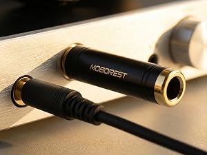 3.5mm to 1/4 Stereo Audio Adapter, 3.5mm to 1/4 (6.35mm) Headphone Adapter