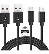 FWCLO PS4 Controller Charger Charging Cable, 2Pack 6.6FT Long PS4 Charger Cord for PlayStation-4,...
