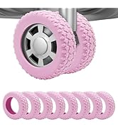 Aorotost 8PCS Luggage Wheel Protector, Silicone Luggage Wheel Covers for 2-2.4" Suitcases Spinner...
