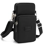 JANKS Crossbody Wallet Phone Bag for Women, Nylon Small Crossbody Shoulder Bag Arm Bag
