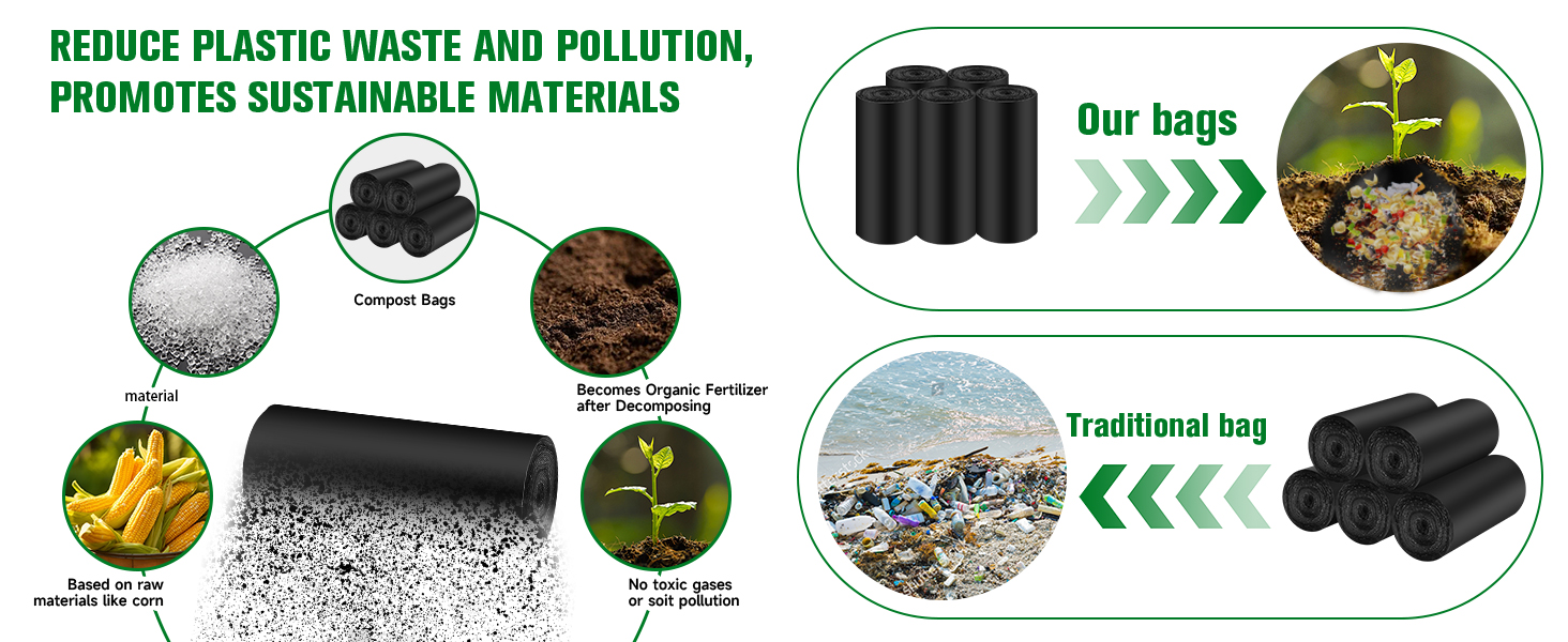 With Handle black trash bags Small Black Bathroom trash bags
