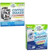 True Fresh Washing Machine Cleaner Tablets 15-Pack and Coffee Machine Descaler Cleaner Tablets 24...