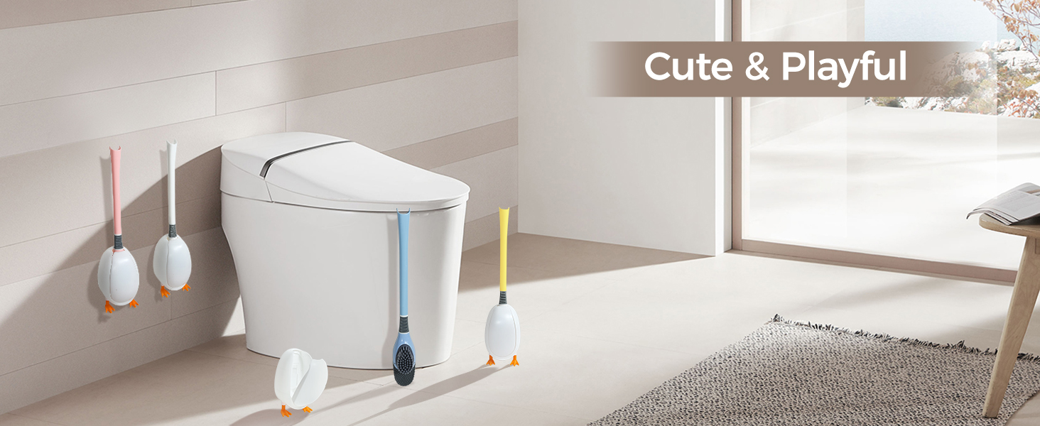 toilet bowl brush and holder