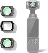 Raywowo Magnetic Filter Set Compatible with DJI Osmo Pocket 3, CPL + Black Diffusion 1/4 + ND2-32...