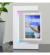 Magnetic Levitation Photo Frame With Led Lights Three-Sided Frame In The Air For Children'S Photo...