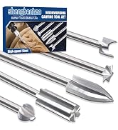 Wood Carving Drill Bits Set Compatible with Dremel Rotary Tool 5Pcs Engraving Drill Bits Woodwork...