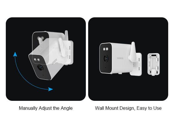 2K Outdoor WiFi BulletCam 5000mA Built-in Batt PowerOutage Human Detection Alexa SD Cloud ONVIF RTSP