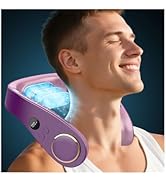QMKKX Neck Fan Air Conditioner,Cute Neck Cooling Fan with Metal Cool Plates,Quiet Wear around the...