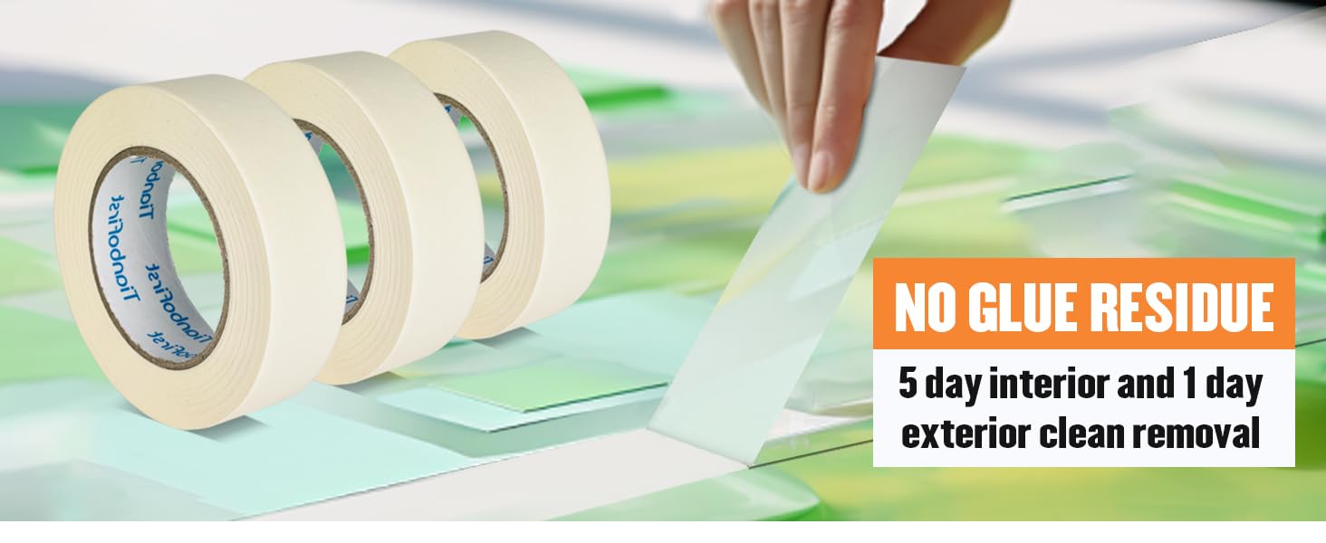 White Masking Tape 6 Rolls
