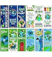 Wxiben Earth Day Bookmarks Gifts - 120 Pcs Environmental Protection Bookmarks Paper Save The Eart...