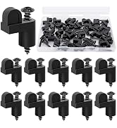 Nkiy Quen 3/8 in Window Screen Clip,3/8 inch Window Screen Clip with Screws,Offset Window Clips