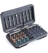 JXTZ Ratchet Screwdriver Set, 42 in 1 Magnetic Screwdriver Set with T Handle, DIY Multi Bit Magne...