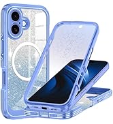 Hekodonk for iPhone 17 Case,Compatible with Magsafe [Built-in Tempered Glass Screen Protector & C...