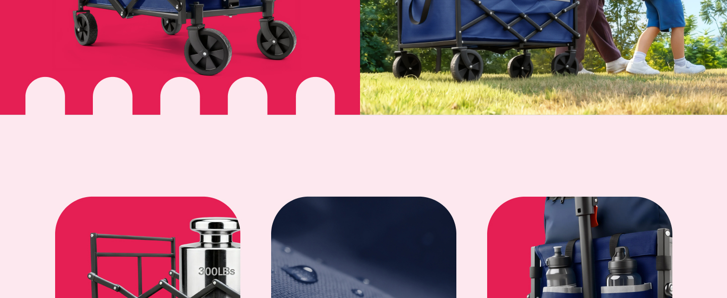 Heavy-duty Outdoor Sport Rolling Wagon