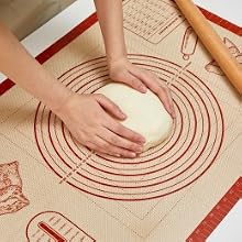reusable silicone pastry rolling mat