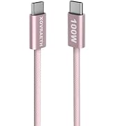 USB C to USB C Cable, 3ft, 100W PD 5A Fast Charging Cord, Aluminum Connector & Nylon Braided Type...