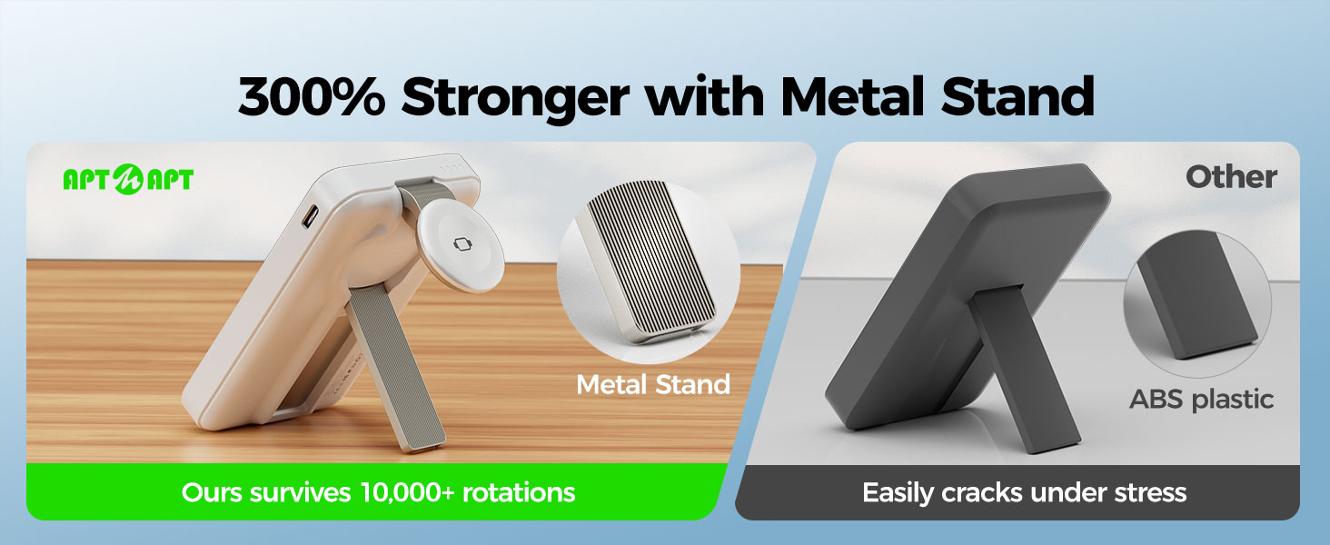 magsafe power bank with metal stand