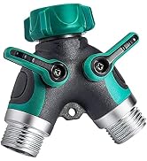 Hose Splitter 2 Way Heavy Duty, Garden Hose Splitter, Water Hose Splitter,Y Connector Garden Hose...
