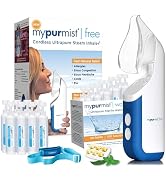 Mypurmist Free Premium Kit – Cordless Steam Inhaler with Water Refills, ScentPad, and Handsfree S...