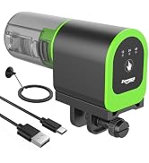 FREESEA Automatic Fish Feeder for Aquarium: Small USB Rechargeable Vacation Auto Fish Food Dispen...