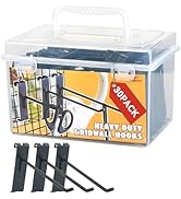 Alyoen Gridwall Hooks 4in, Black Grid Wall Panel Hangers, Metal Display Hooks for Grid Wall, Grid...