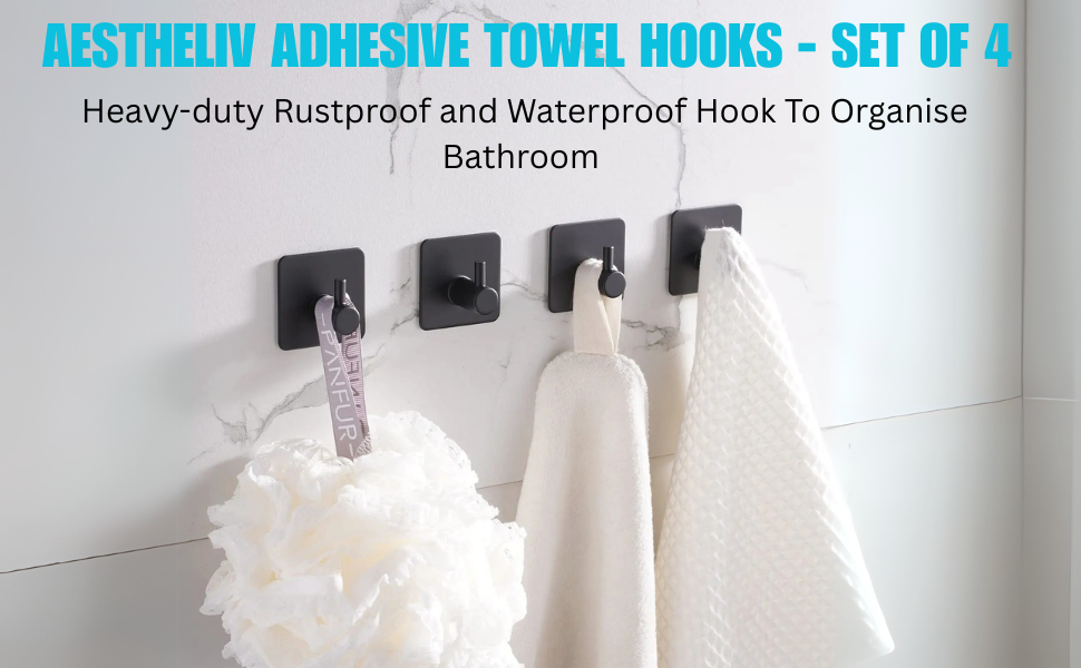 ADHESIVE HOOKS FOR TOWEL